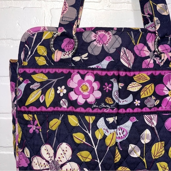 Vera Bradley Shoulder Tote Bag w/Two Magnetic Front Pocket - Picture 2 of 15